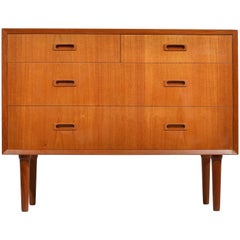 Danish Modern Four-Drawer Cabinet Vanity