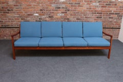 Danish Modern Four Seat Teak "Senator" Sofa by Ole Wanscher for France and Son