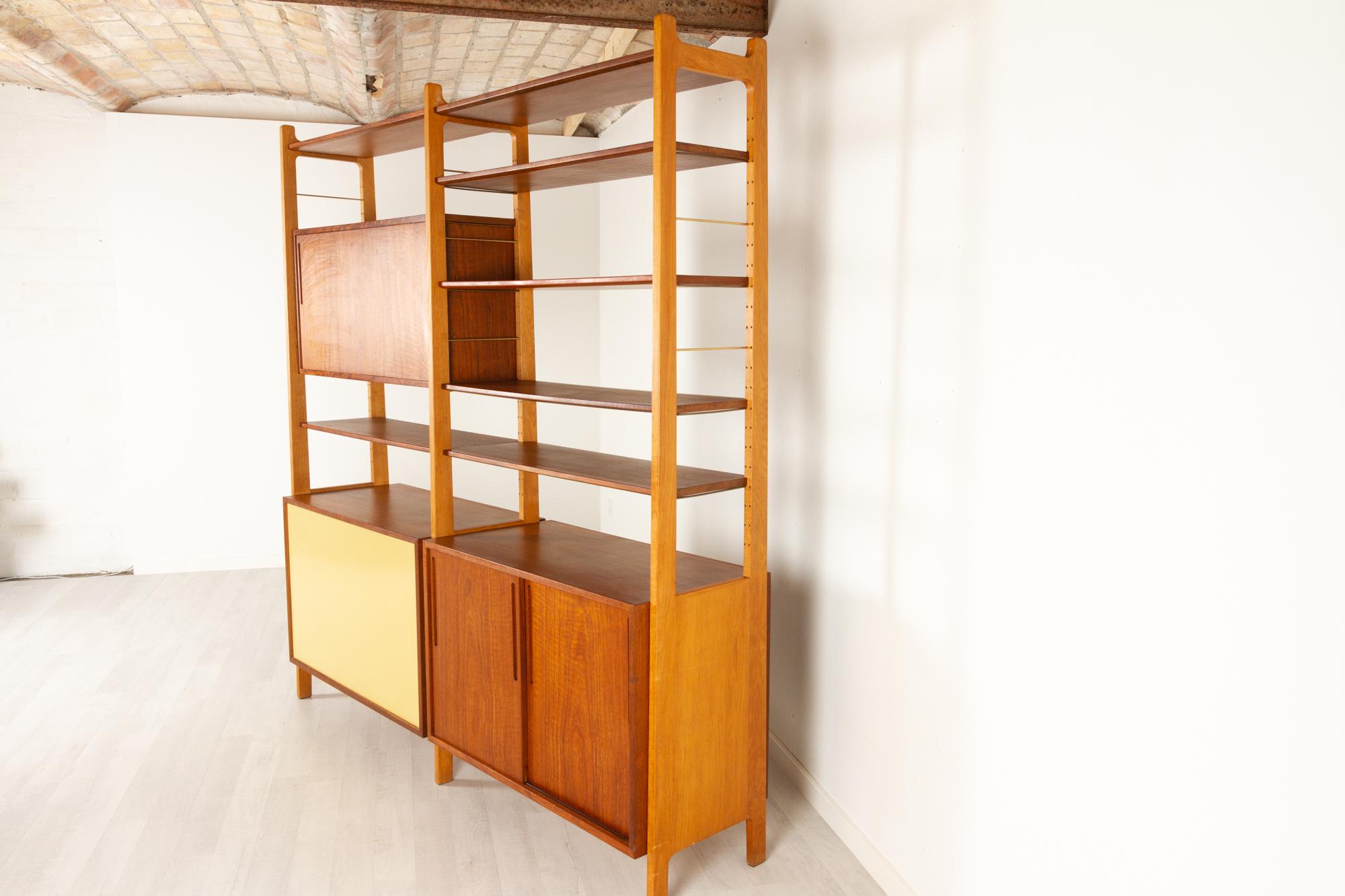 Mid-Century Modern Danish Modern Freestanding Bookcase by Ib Kofod-Larsen 1954