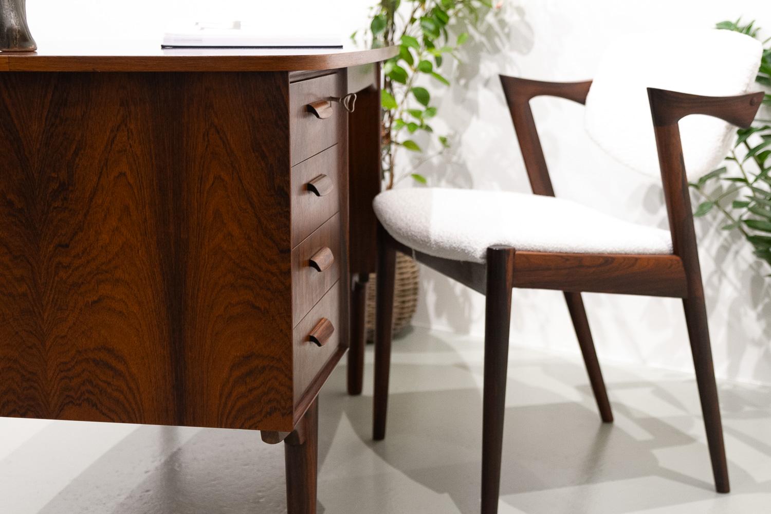 Danish Modern Freestanding Rosewood Desk by Sv. Å. Madsen for HP Hansen, 1960s. 11