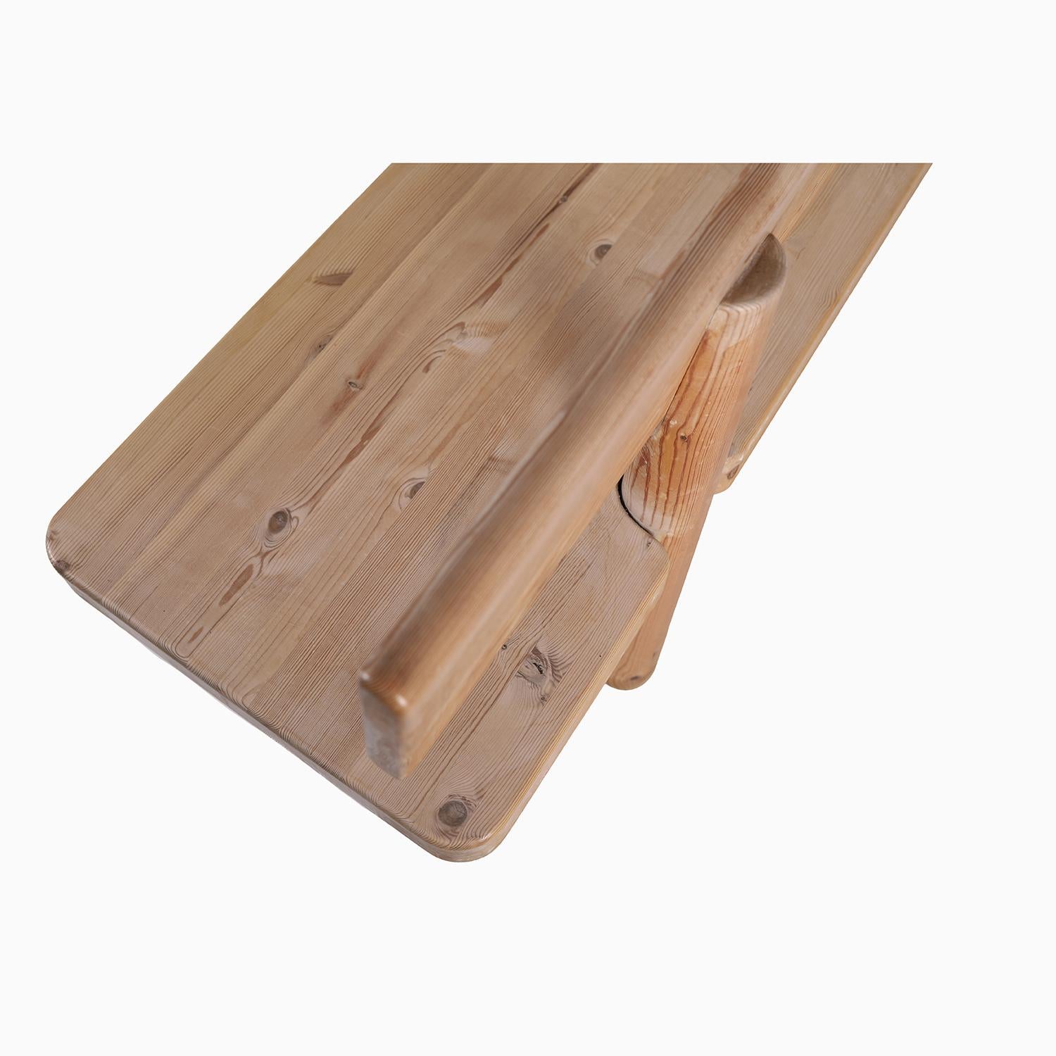 Scandinavian Danish Modern Friis & Moltke Soaped Pine Bench For Sale