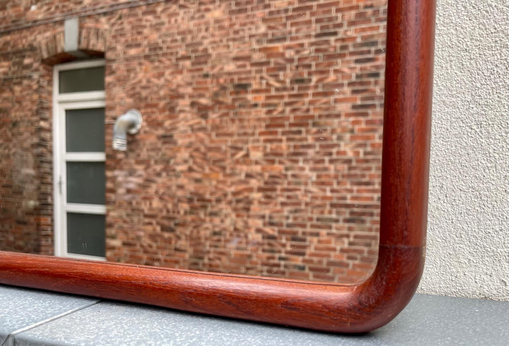 Danish Modern Full-Size Wall Mirror in Teak by E. S. Silkeborg, 1960s 2