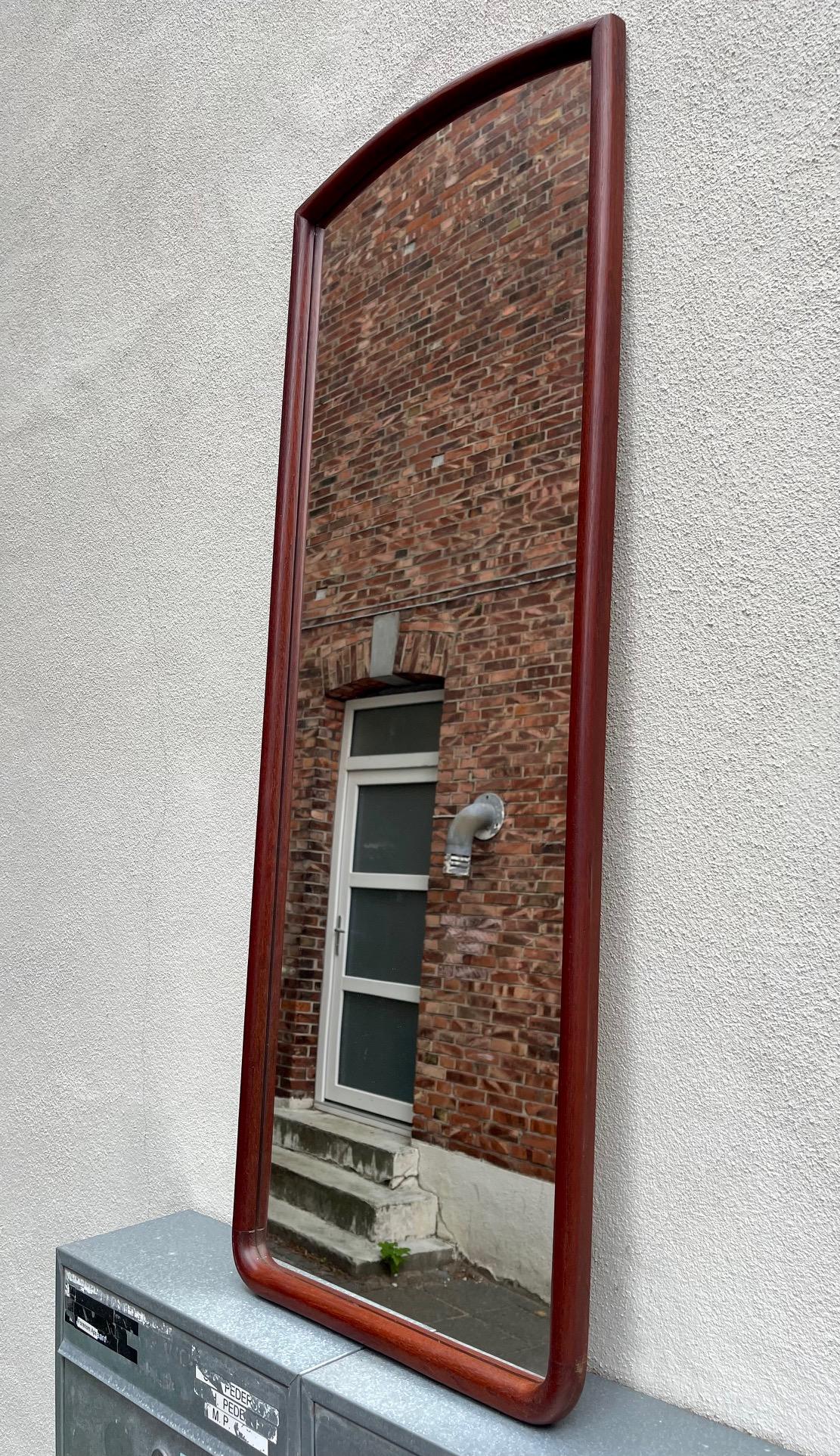 Danish Modern Full-Size Wall Mirror in Teak by E. S. Silkeborg, 1960s 4