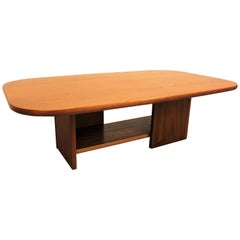 Table basse en teck à deux niveaux:: de style danois moderne Gangso Mobler