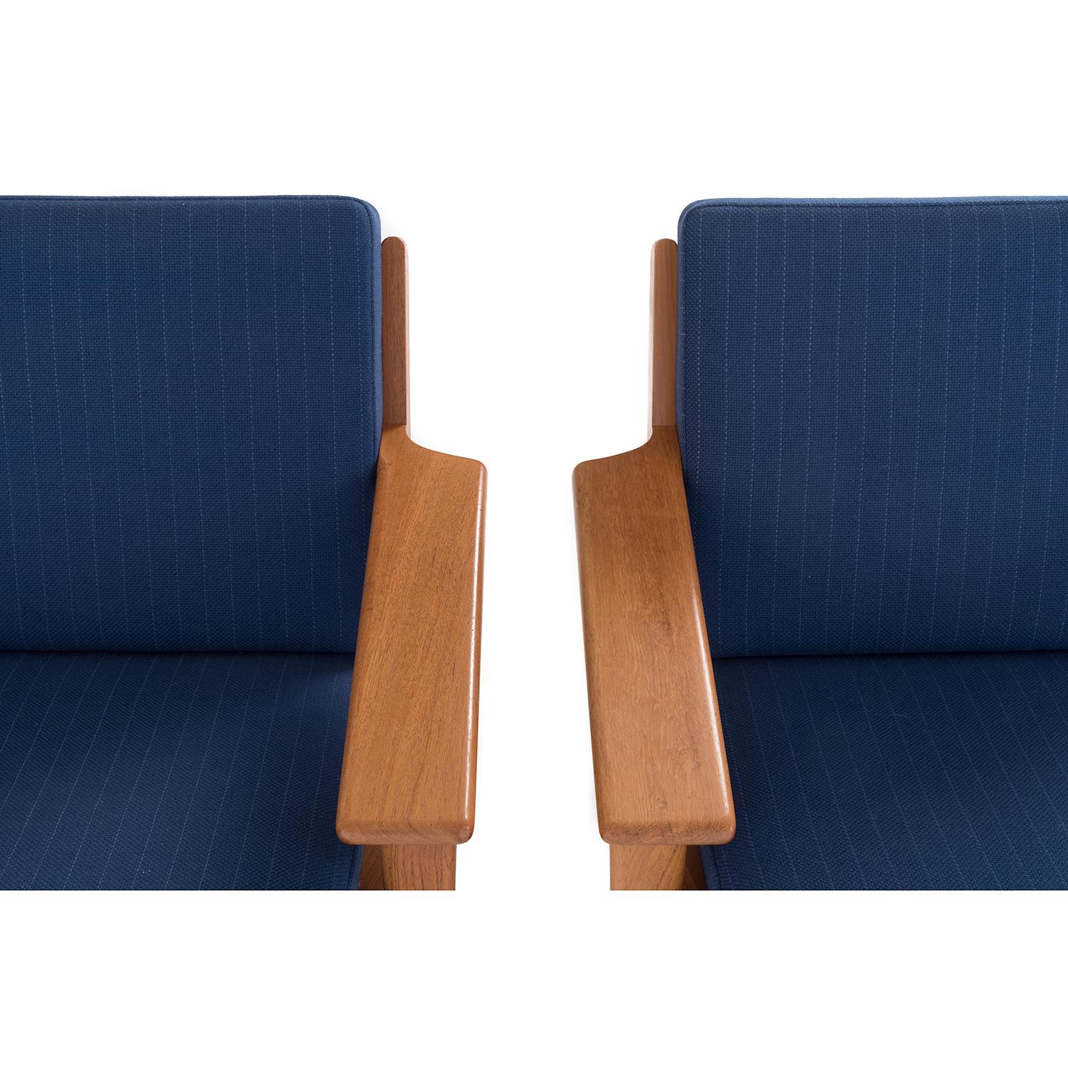 Danish Modern GE290 Teak Lounge Chairs by Hans J. Wegner GETAMA 290 6
