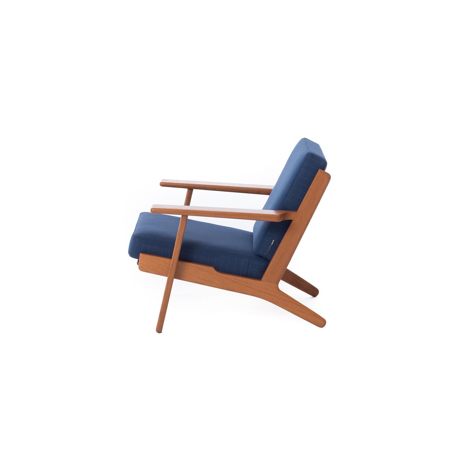Danish Modern GE290 Teak Lounge Chairs by Hans J. Wegner GETAMA 290 10