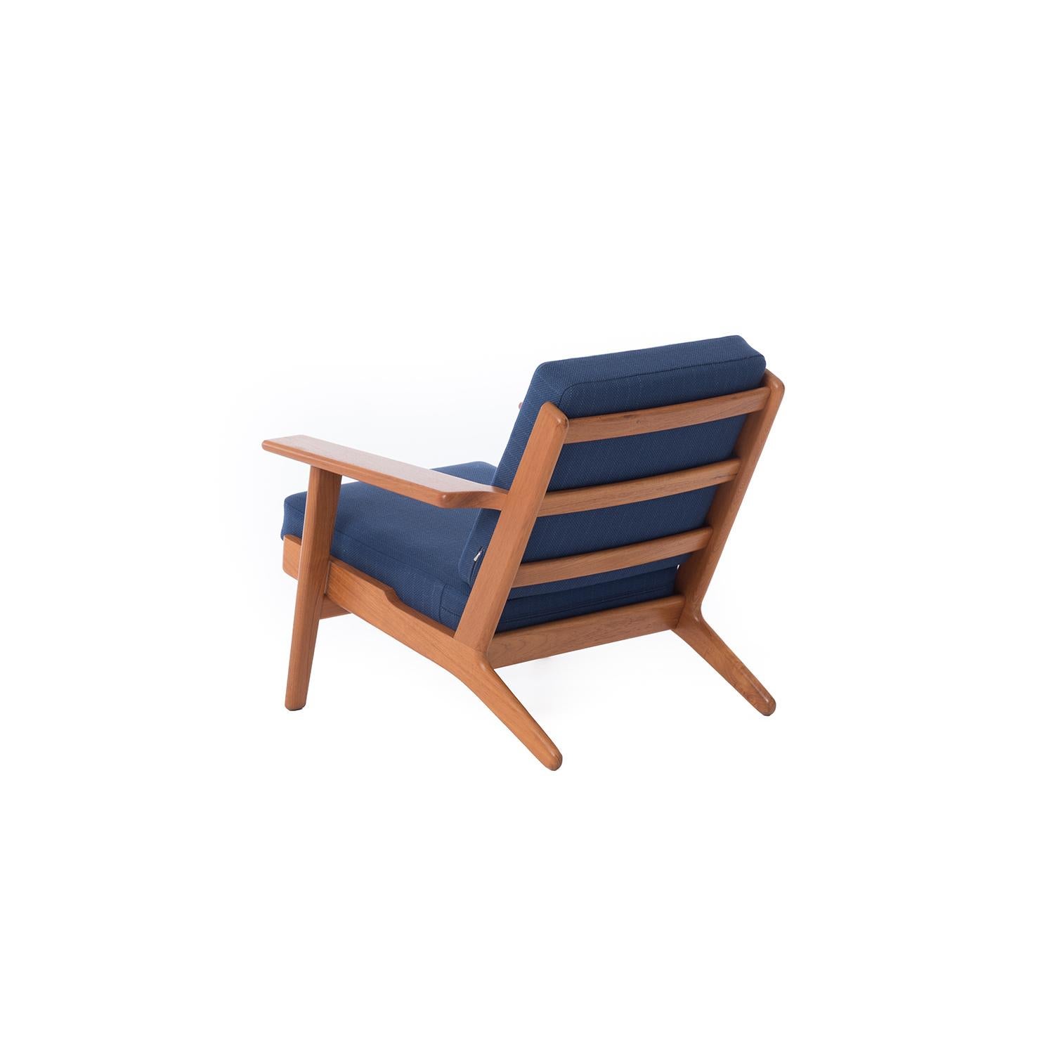 Danish Modern GE290 Teak Lounge Chairs by Hans J. Wegner GETAMA 290 11