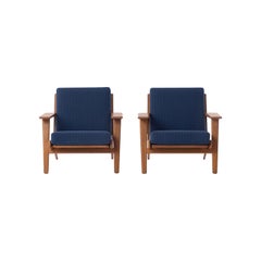 Danish Modern GE290 Teak Lounge Chairs by Hans J. Wegner GETAMA 290