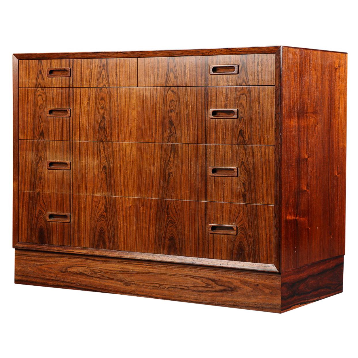 Danish Modern Gentlemans Chest in Rosewood by Lyby