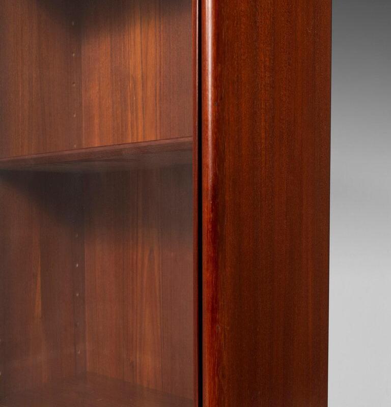 Glass Front Bookcase / Display Cabinet by Harry Ostergaard in Teak, c. 1960s For Sale 4