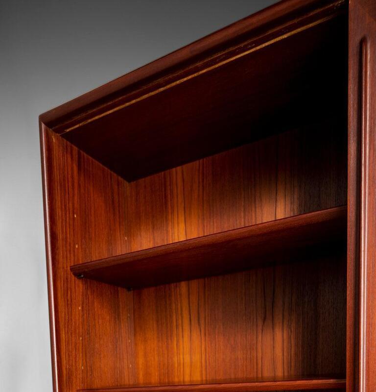 Glass Front Bookcase / Display Cabinet by Harry Ostergaard in Teak, c. 1960s For Sale 5