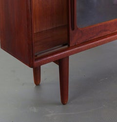 Glass Front Bookcase / Display Cabinet by Harry Ostergaard in Teak, c. 1960s