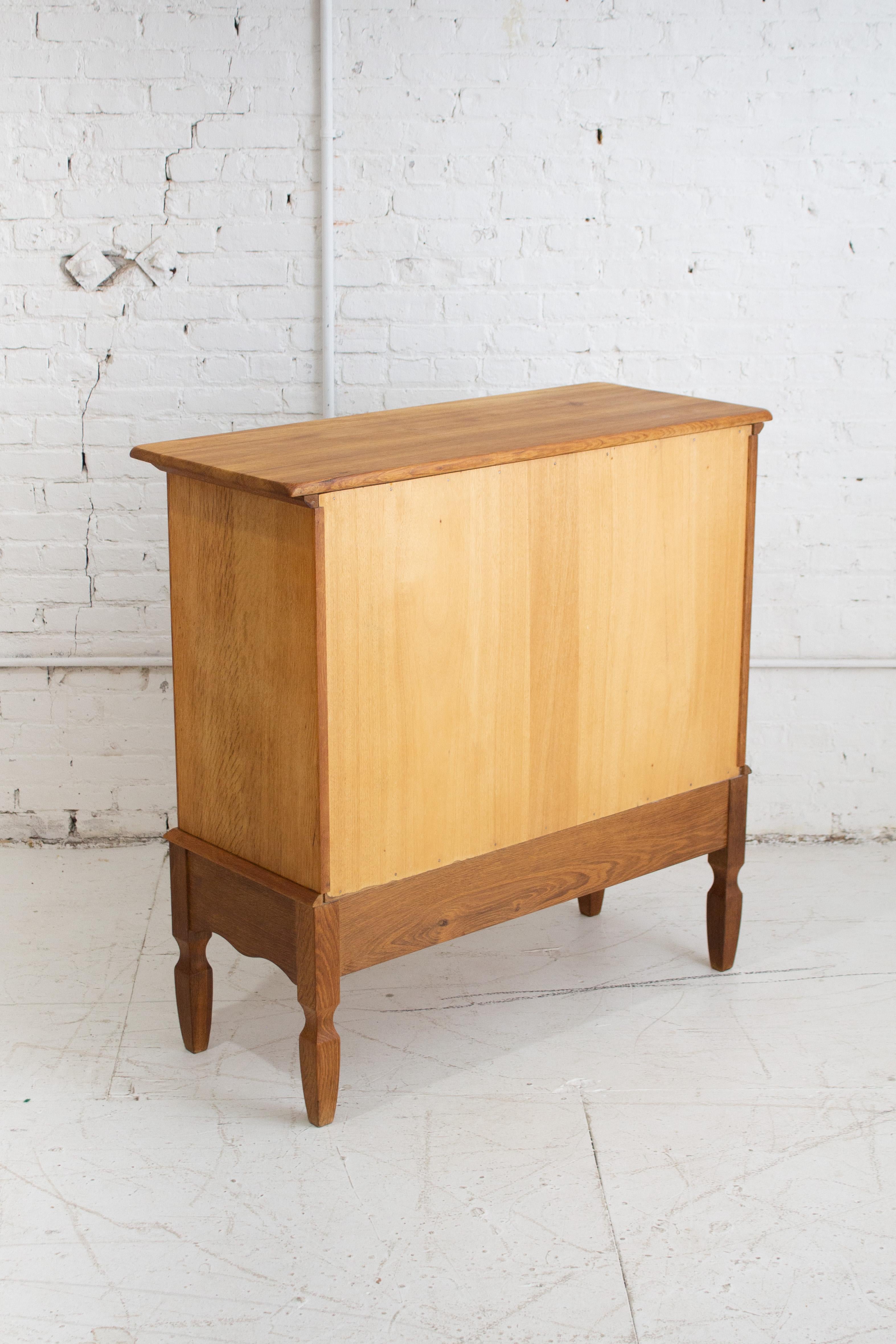 Danish Modern Glass Front Oak Cabinet Attributed to Henning Kjaernulf For Sale 6