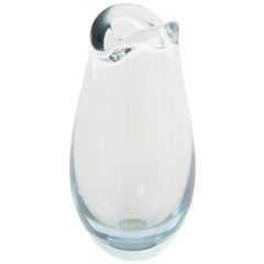 Vase en verre moderne danois de Holmegaard