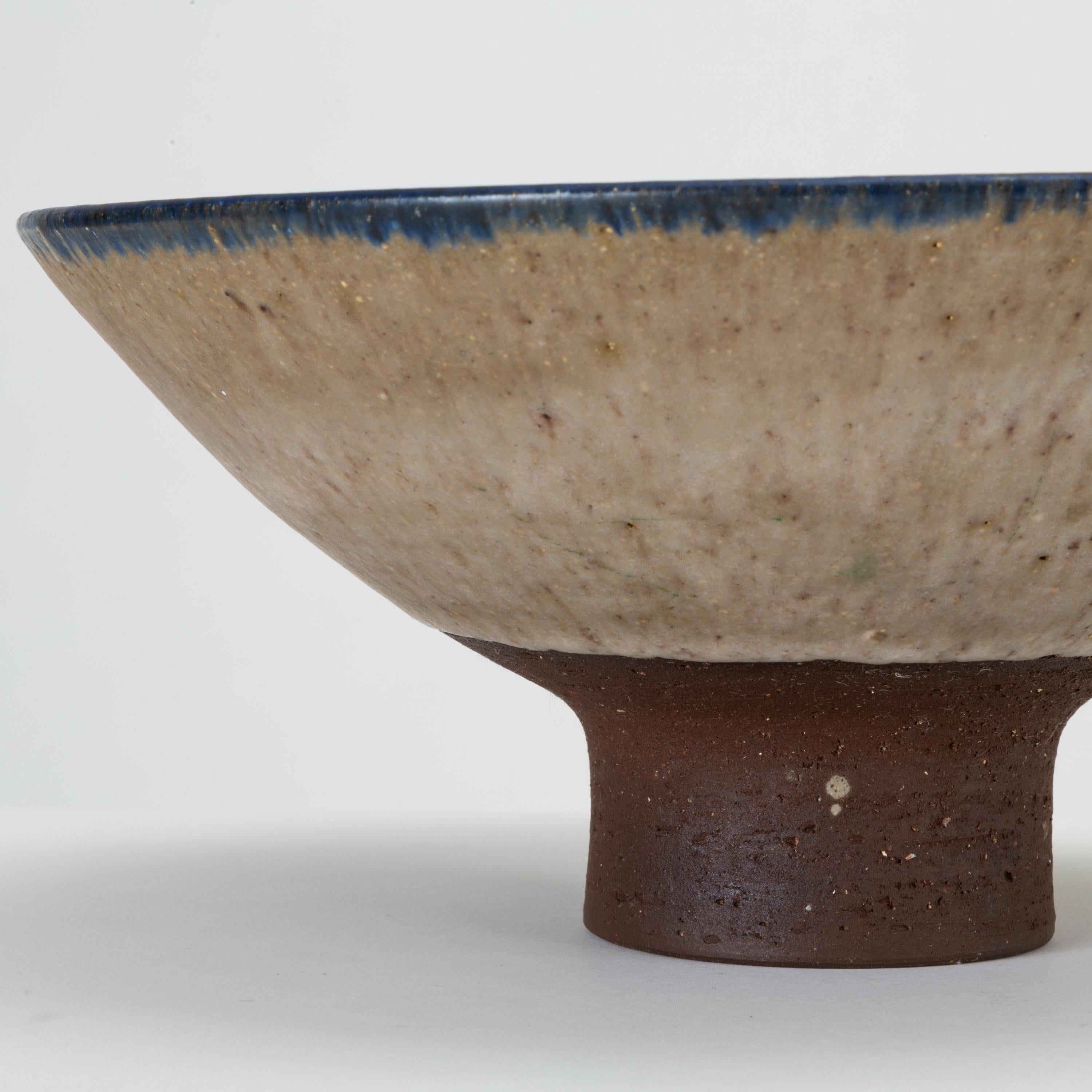 Danish Modern Glazed Stoneware Bowl by Thomas Toft 4