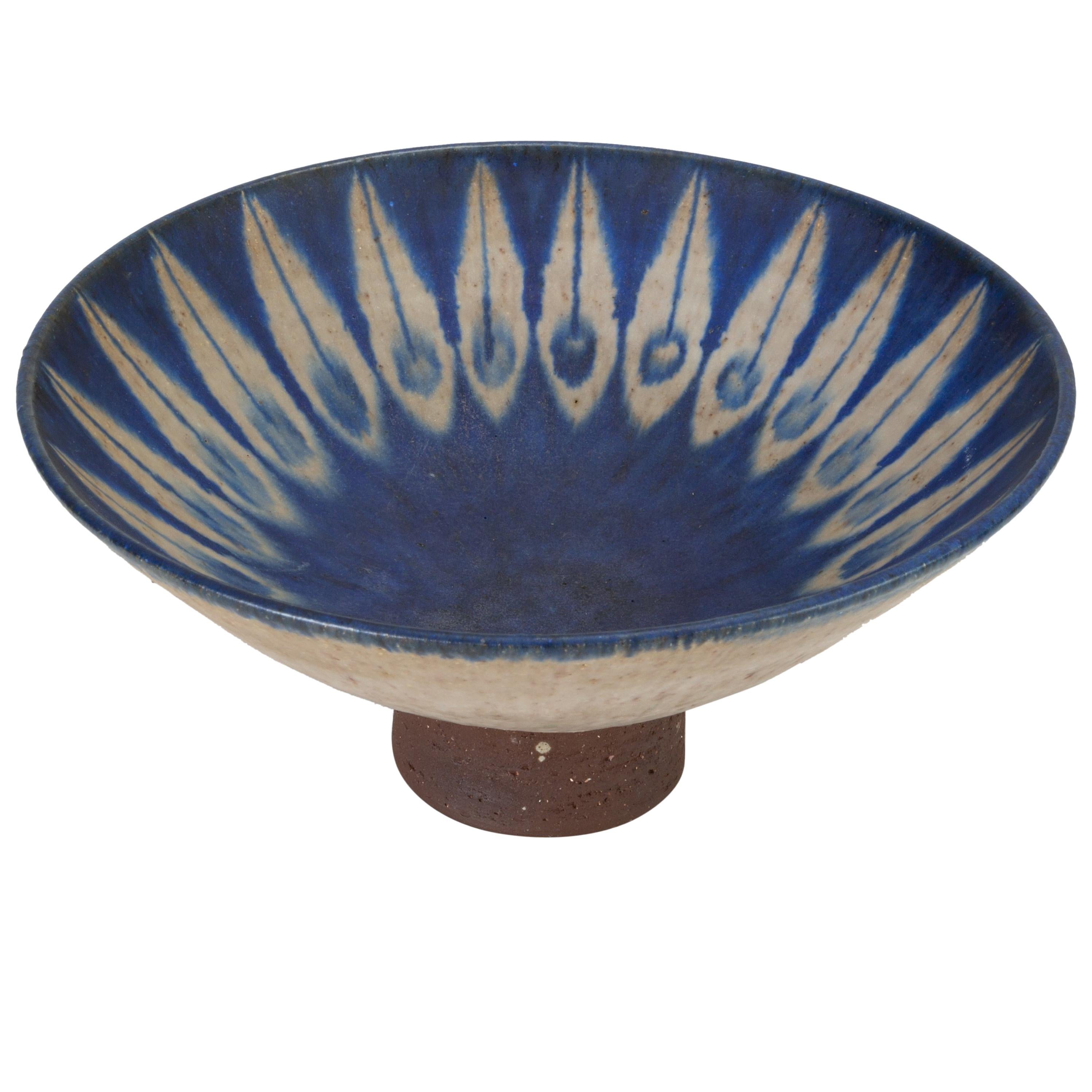 Danish Modern Glazed Stoneware Bowl by Thomas Toft