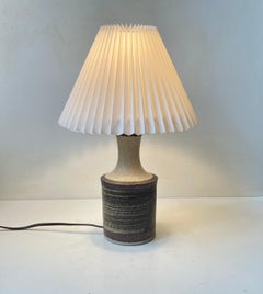 Danish Modern Glazed Stoneware Table Lamp by Axella Stentøj, 1970s
