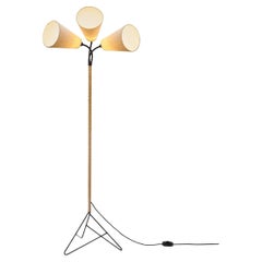 Lámparas de pie metálicas