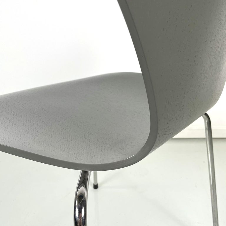 Danish modern Grey wood Chair 7 Series by Jacobsen for Fritz Hansen
