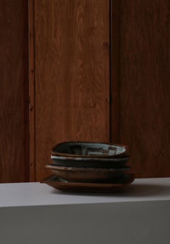 Danish Modern Group of Glazed Ceramics Bowls by Jeppe Hagedorn-Olsen, 1960s