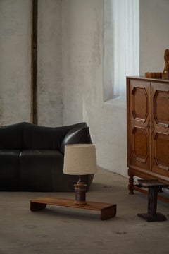 Danish Modern, Hand-Turned Stoneware Table Lamp by Tue Poulsen, Denmark, 1970s