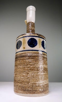 Kingo Keramik-Tischlampe mit goldenen blauen Punkten aus Keramik, 1960er Jahre