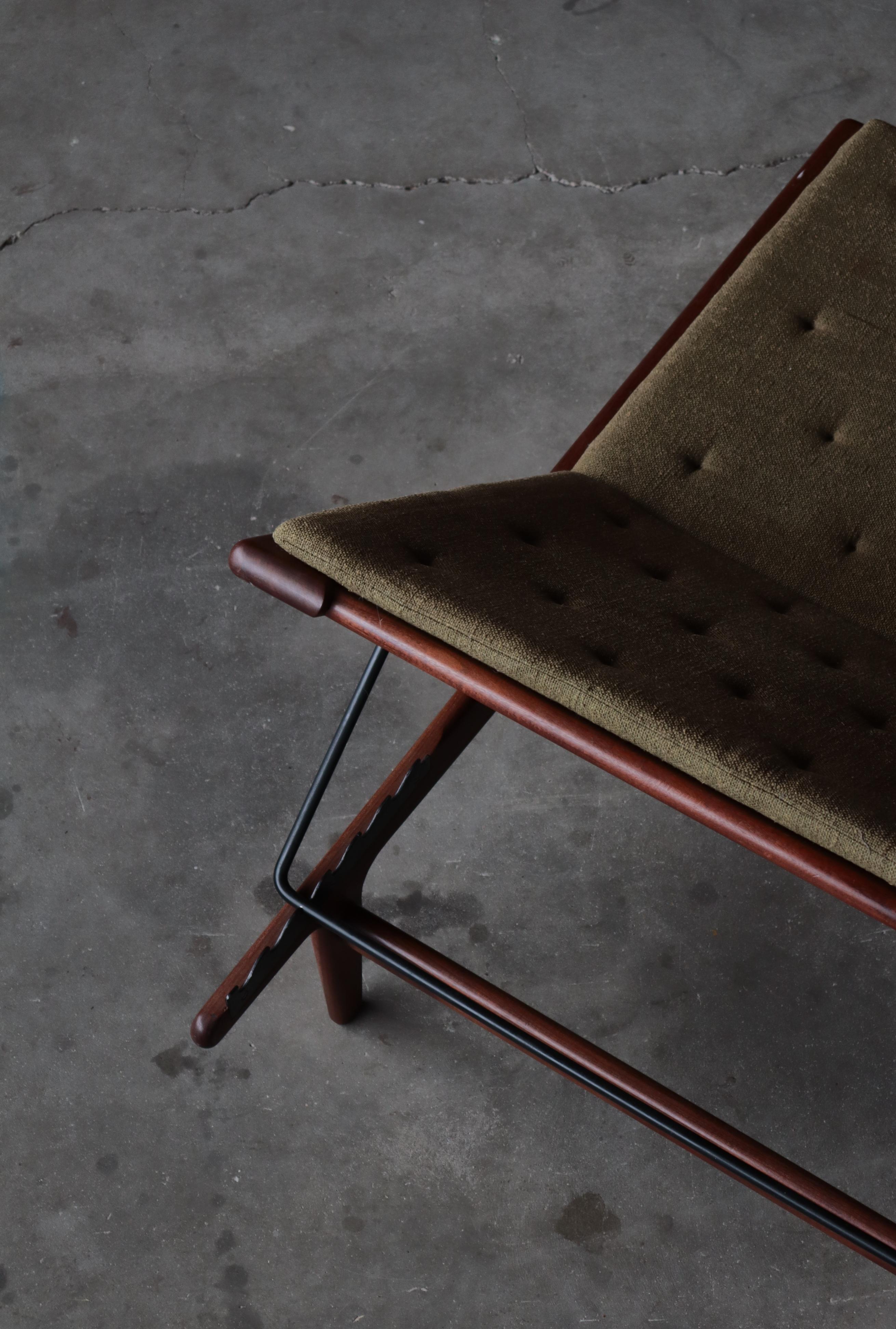 Lit de jour réglable GE-1 en bois de teck de Hans J. Wegner, années 1950, The Moderns Moderns en vente 13