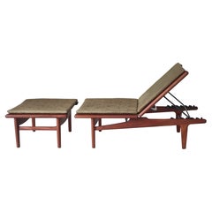 Danish Modern Hans J. Wegner Adjustable Daybed GE-1 in Teakwood by GETAMA, 1950s