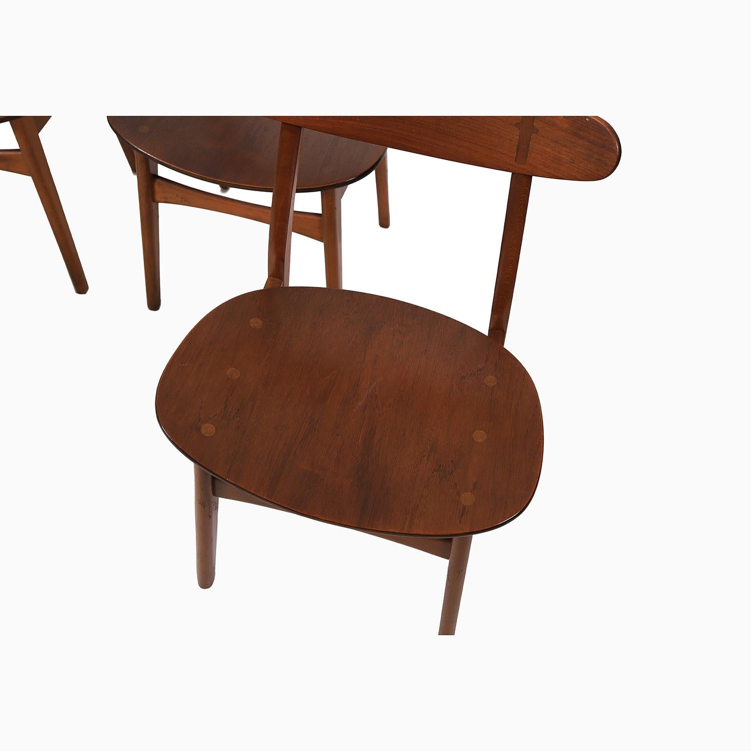 Oiled Danish Modern Hans Wegner CH 30 Dining Chairs Set of 4 For Sale