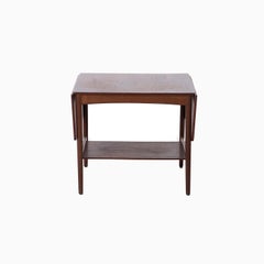 Danish Modern Hans Wegner Drop Leaf Occasional Table