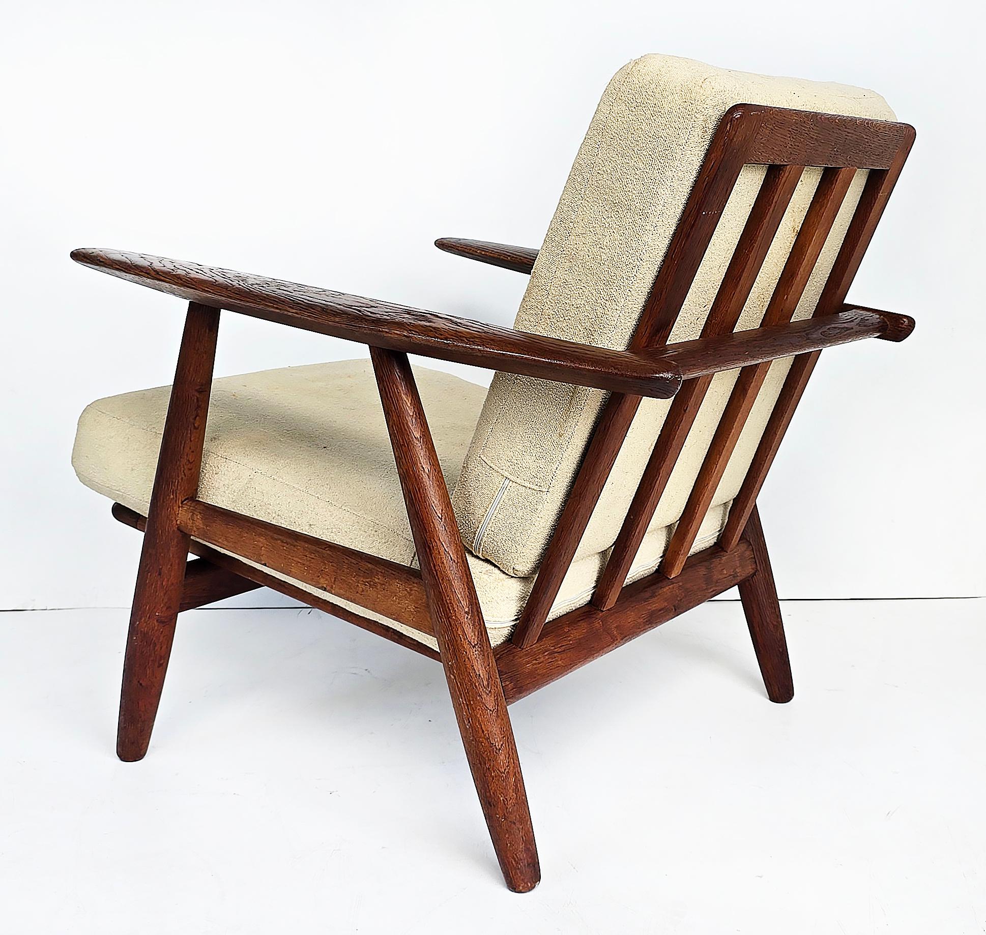 Sedie a sigaretta moderne danesi Hans Wegner GETAMA, ottomano, Danimarca, set di 3 in vendita 3