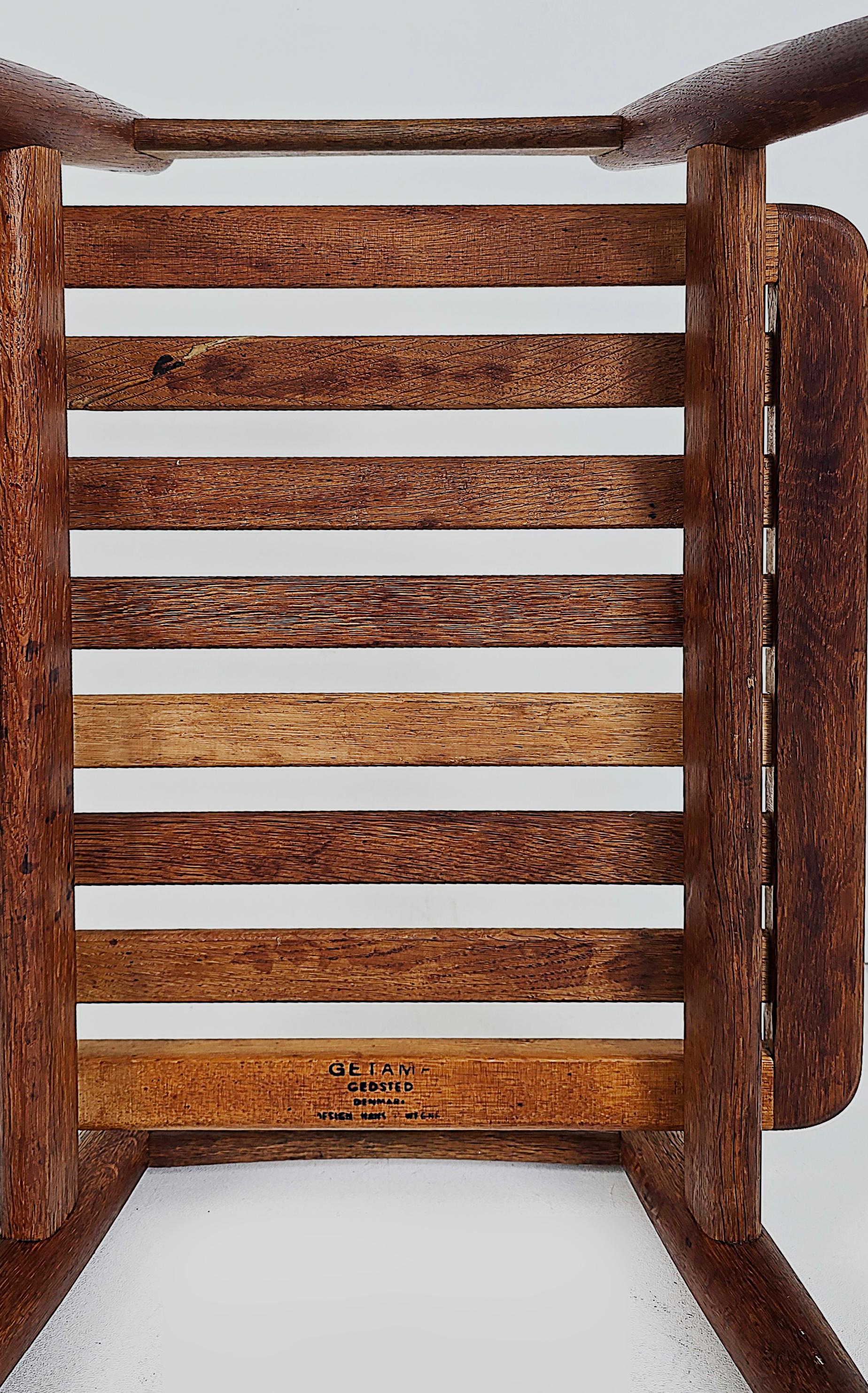 Sedie a sigaretta moderne danesi Hans Wegner GETAMA, ottomano, Danimarca, set di 3 in vendita 10