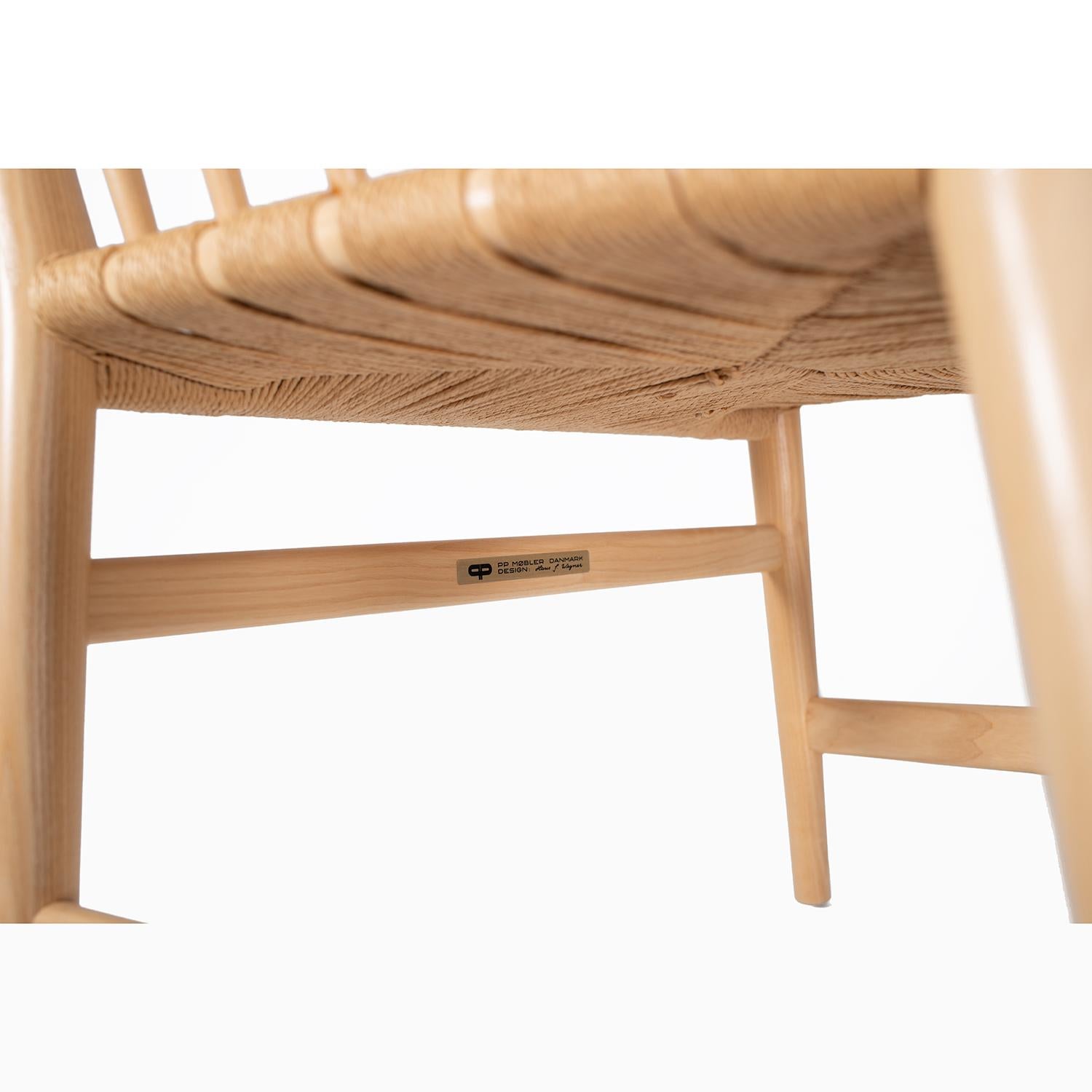 Danish Modern Hans Wegner Spindle Back Easy Chair 3