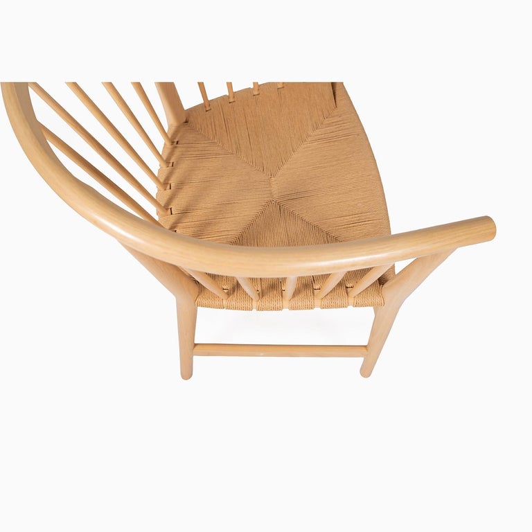 20th Century Danish Modern Hans Wegner Spindle Back Easy Chair For Sale