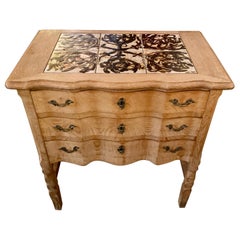 Danish Modern Henning Kjærnulf Oak Ox Art Tile Chest