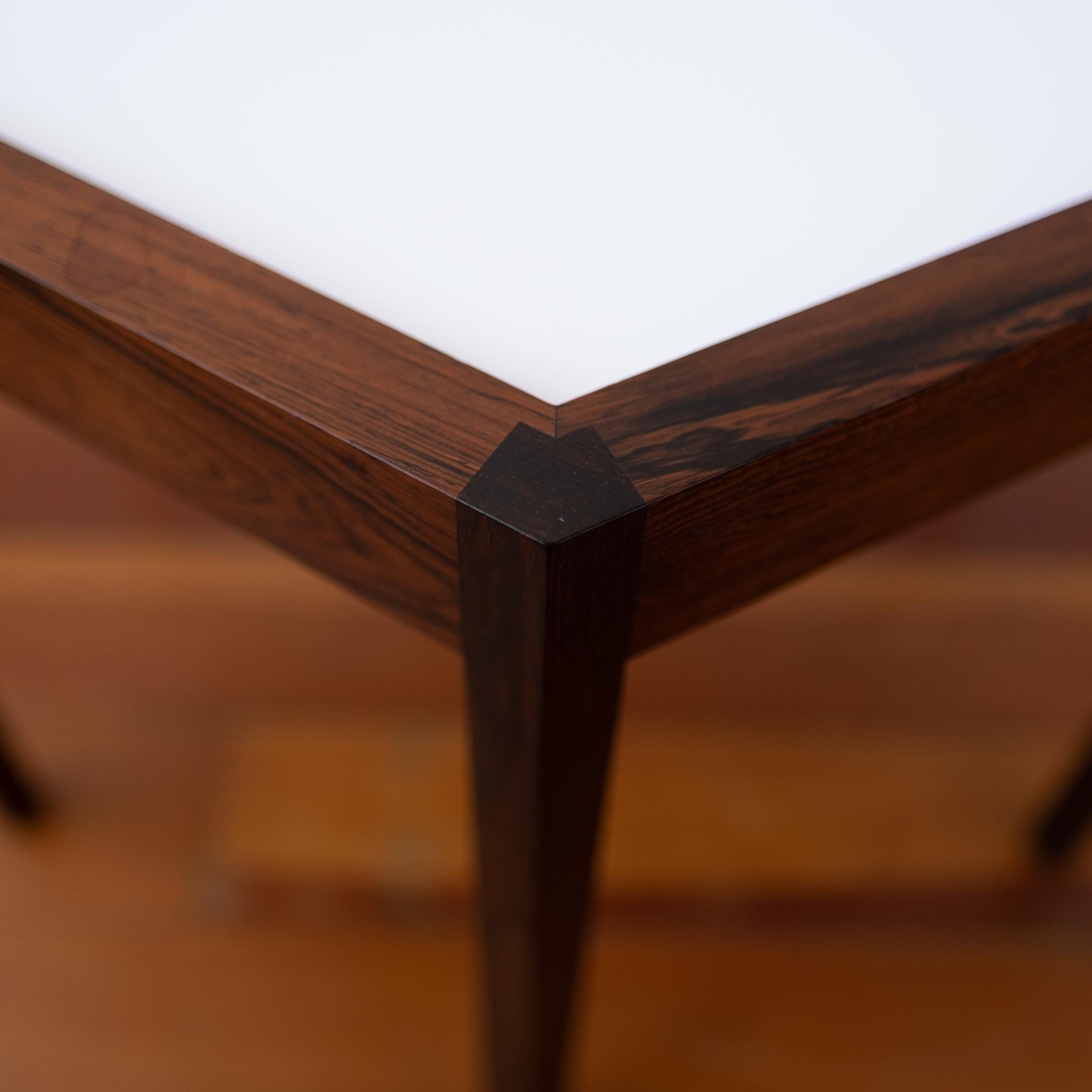 Danish Modern Hexagon Rosewood Side Table Hans C. Andersen 1