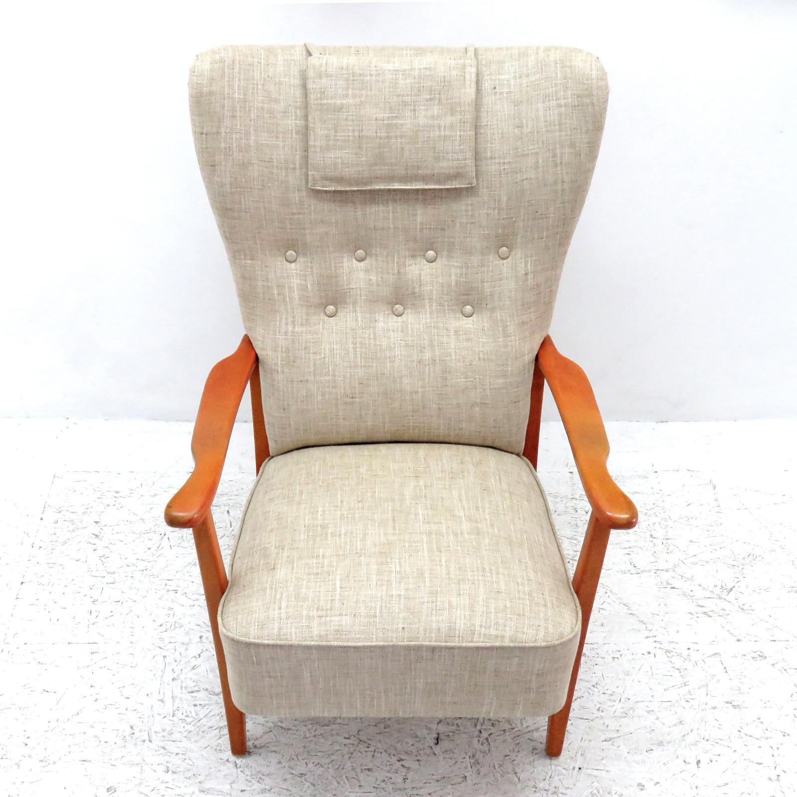 Scandinavian Modern Danish Modern High Back Chair by Dux, 1940