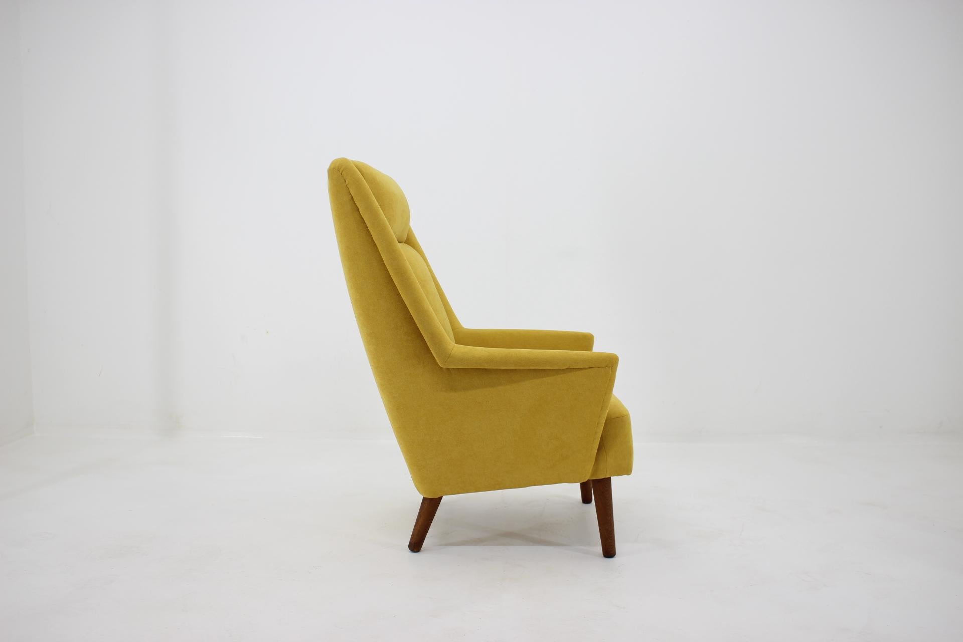 Mid-20th Century Danish Modern High Back Lounge Chair