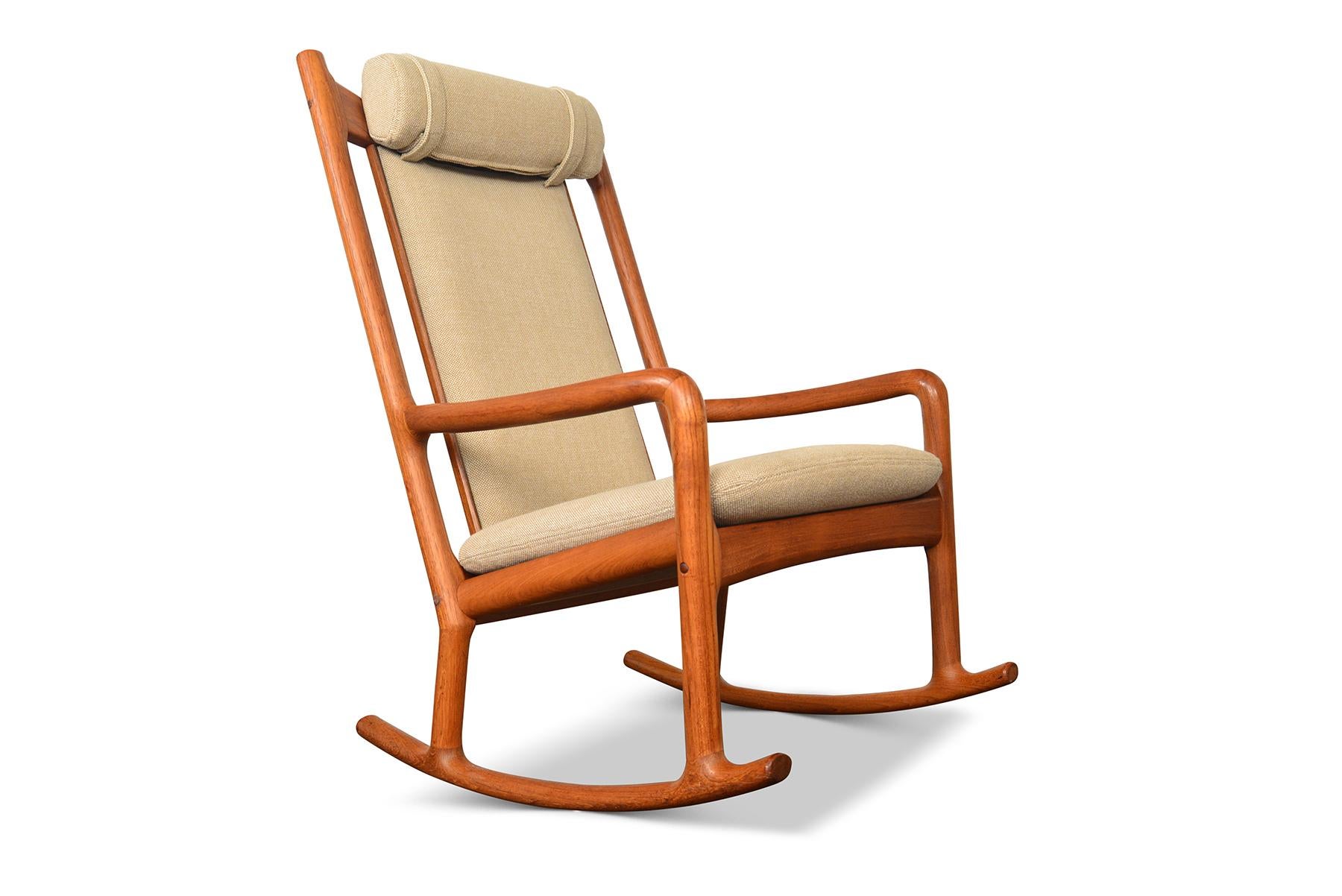 vintage teak rocking chair