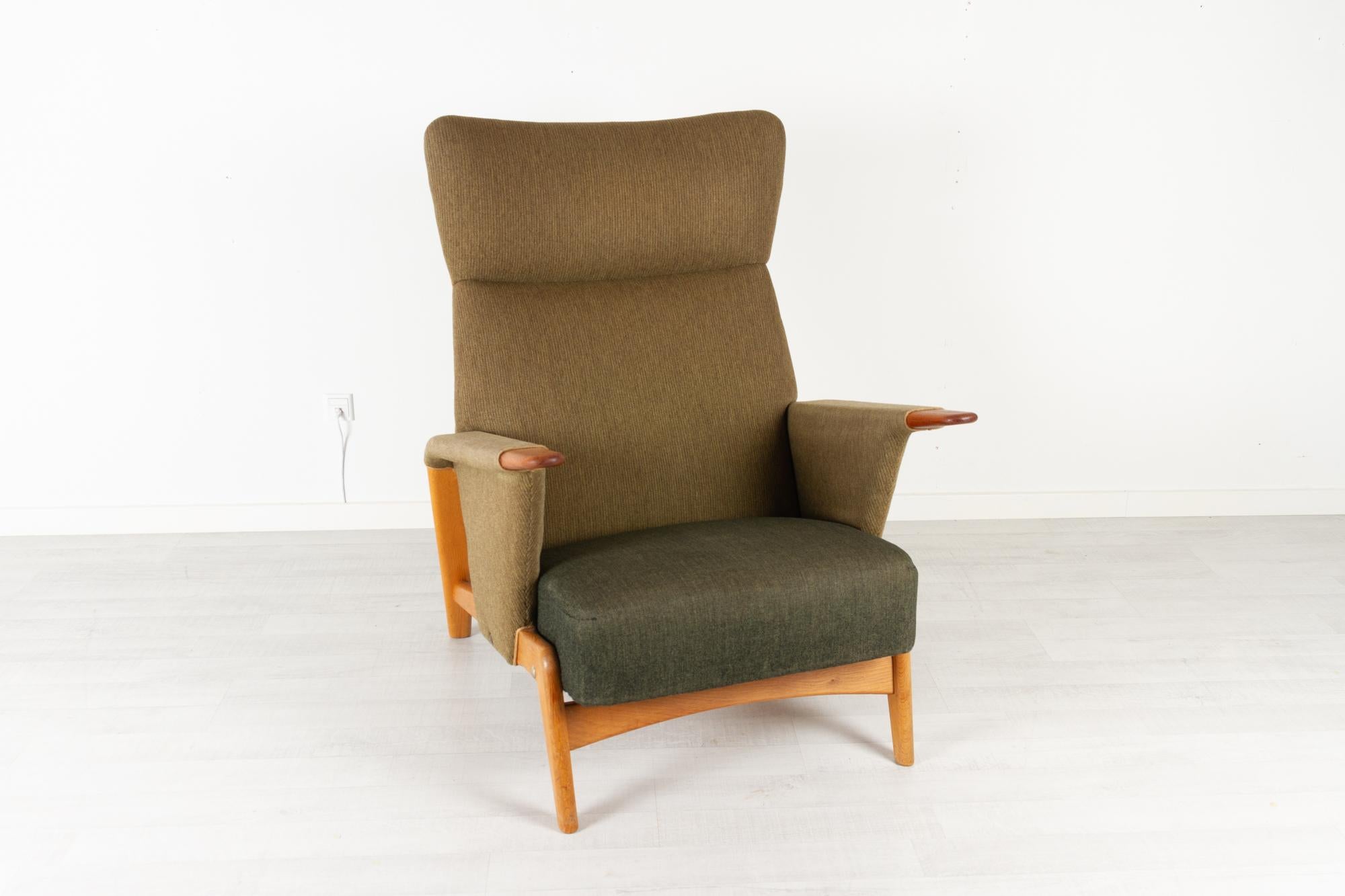 Scandinavian Modern Danish Modern Highback Easy Chair by Arne Hovmand-Olsen, 1956