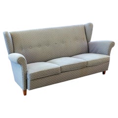 Danish Modern Highback or Wingback Sofa 1950's