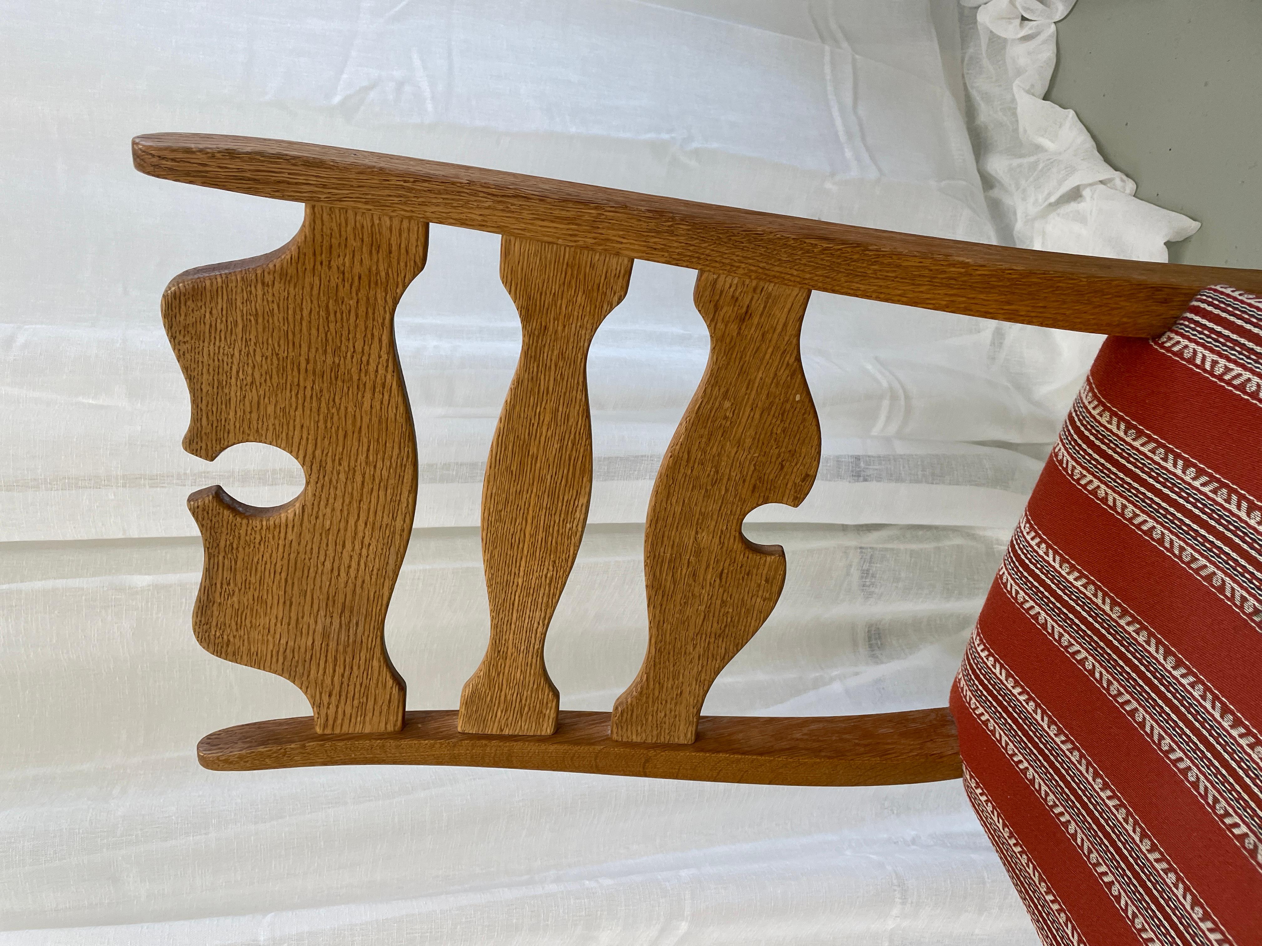 Scandinavian Modern Danish Modern Highback Razorblade Oak Chairs by Kjærnulf, 1960s. Set of 8. For Sale