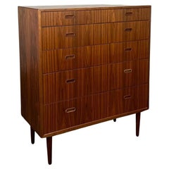 Danish Modern Highboy by Falster with Recessed Handles