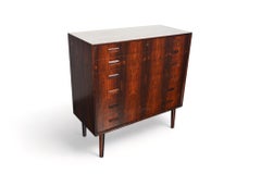 Danish modern highboy dresser in brazilian rosewood by johannes sorth