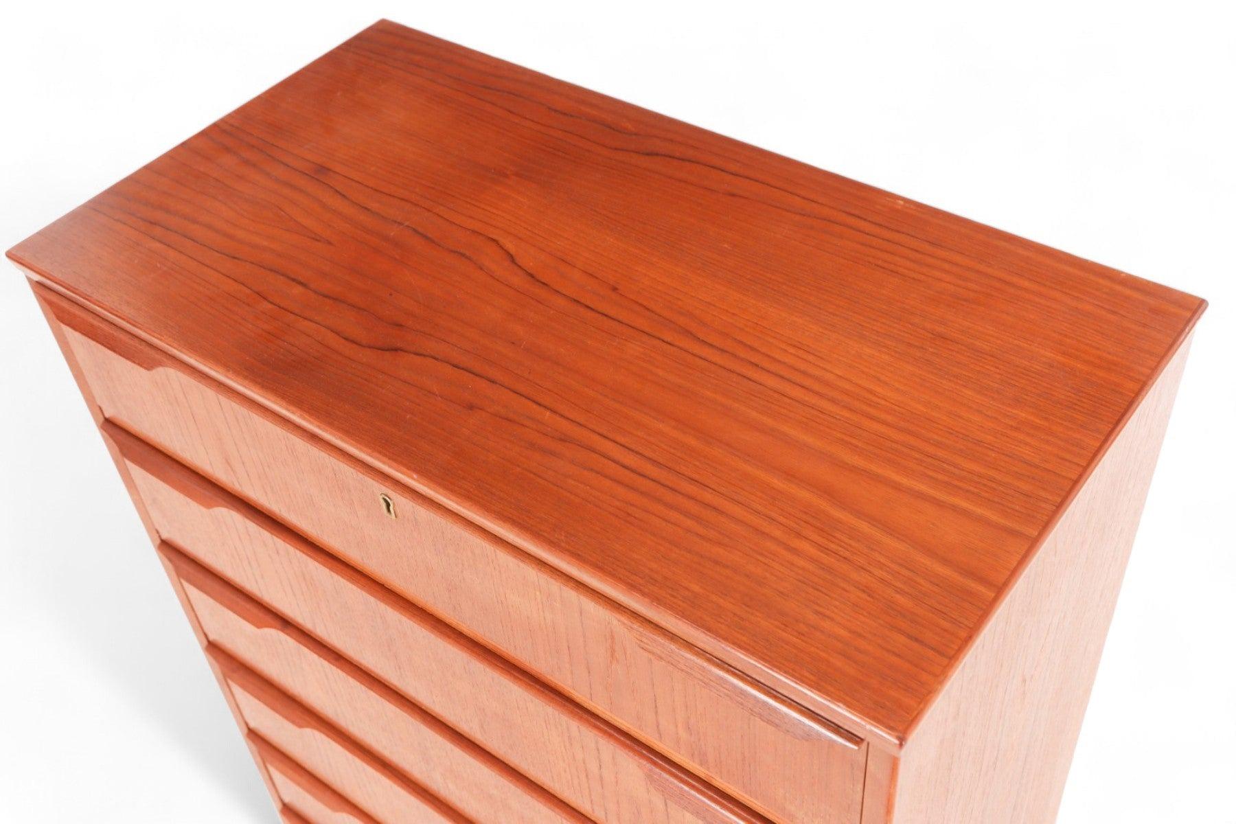 Danish Modern Highboy Dresser in Teak by Trekanten In Good Condition For Sale In Berkeley, CA