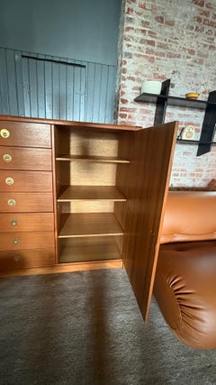 Danish Modern Highboy Gentleman's Chest Dresser