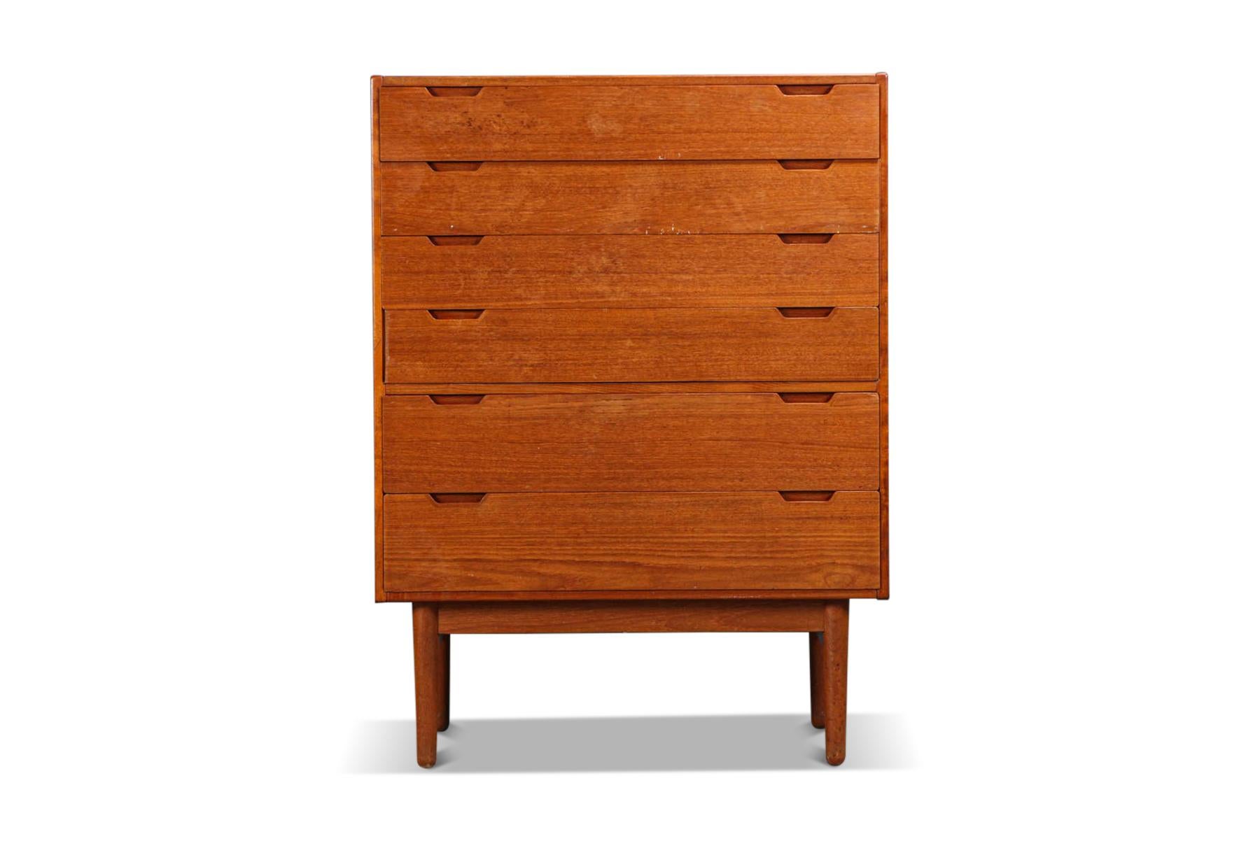 Mid-Century Modern Danish Modern Highboy in Teak by Svend Langkilde