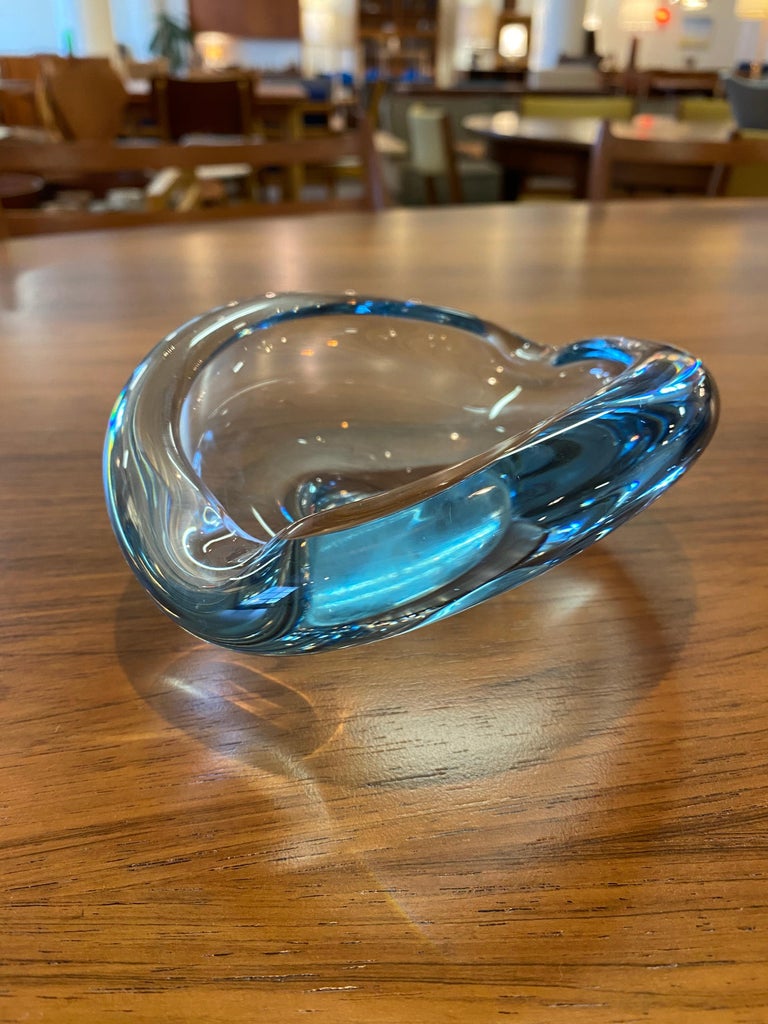 Danish Modern Holmegaard Decorative Glass Dish For Sale at 1stDibs