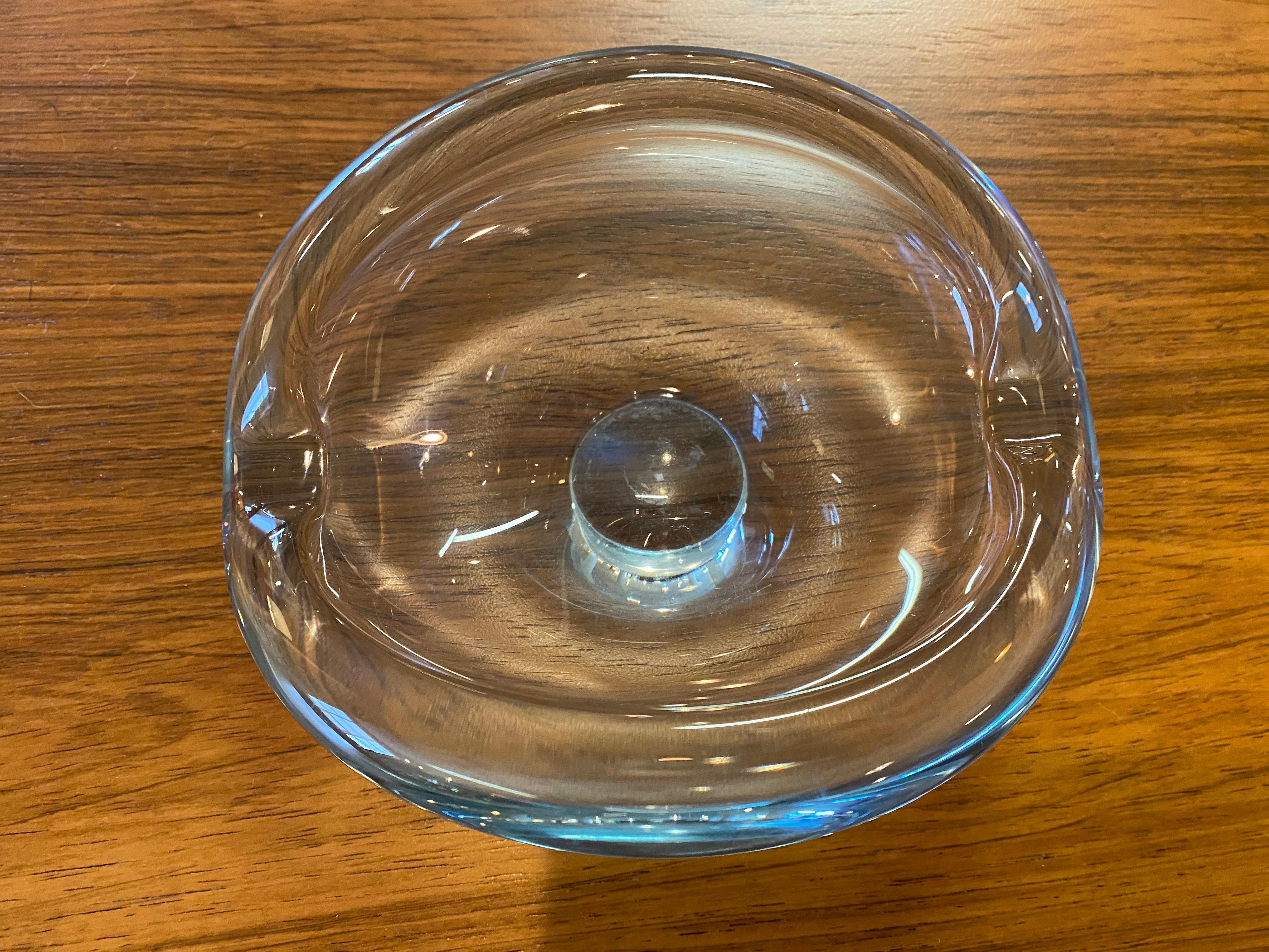 Danish Modern Holmegaard Decorative Glass Dish In Excellent Condition In Minneapolis, MN