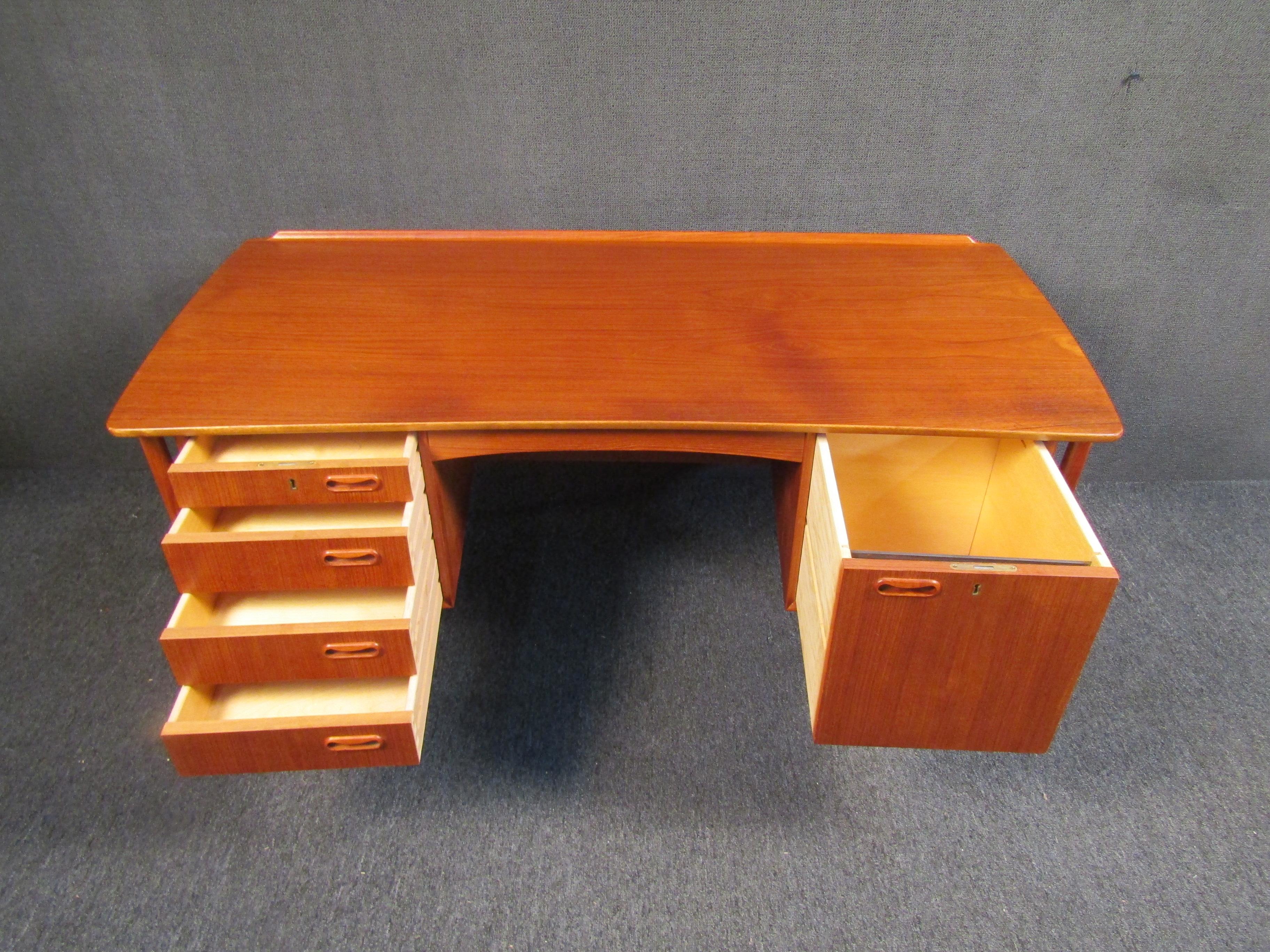 Danish Modern H.P Hansen Executive Desk 4